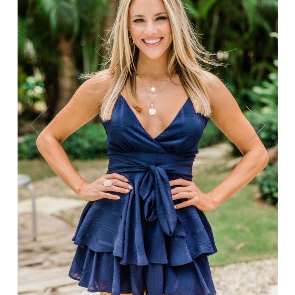NEW Delightfully In Love Navy Romper